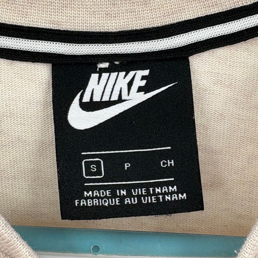 Nike Sportswear Womens Cropped Sweatshirt Oatmeal Heather AR3754-110 Small - Picture 4 of 9